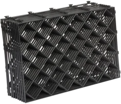 Abtropfgitter zusammensteckbar, schwarz - 10 Stk.