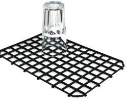 Abtropfgitter zusammensteckbar, schwarz - 4 Stk.