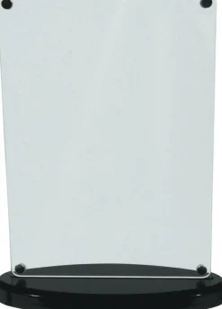 Acryl Werbeaufsteller, schwerer Standfuß - 17x12x6cm