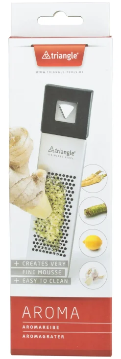 Aroma Ingwerreibe, Triangle - Edelstahl Kunststoff