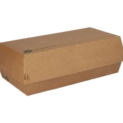 Baguettebox, Pappe braun - 7,5x23,5x12cm (25 Stk.)