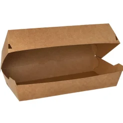 Baguettebox, Pappe braun - 7,5x23,5x12cm (25 Stk.)