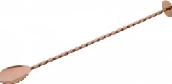Barlöffel, flaches Ende, kupferfarben - 27cm