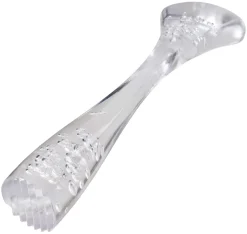 Barstößel, Kunststoff, gewelltes Ende - transparent (21cm)