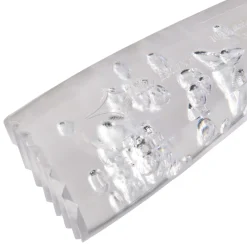 Barstößel, Kunststoff, gewelltes Ende - transparent (21cm)