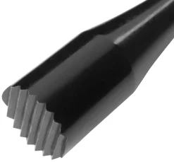 Barstößel Maxi, Kunststoff, gewelltes Ende - schwarz (29cm)