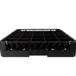 Basis 25-Fach Spülkorb, schwarz - 50x50x10cm