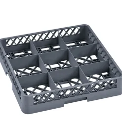 Basis Spülkorb 9-Fach, grau (Rack 98) - 50x50x10cm