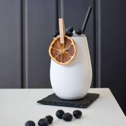 Becher, matt weiß/bronze, Elements Stölzle - 465ml