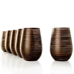 Becher Twister schwarz-bronze, Stölzle - 465ml