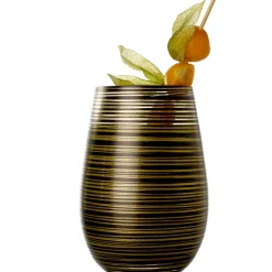 Becher Twister schwarz-gold, Stölzle - 465ml