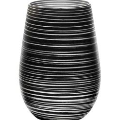 Becher Twister schwarz-silber, Stölzle - 465ml