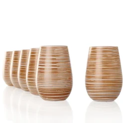 Becher Twister weiß-bronze, Stölzle - 465ml