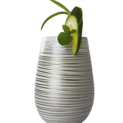 Becher Twister weiß-silber, Stölzle - 465ml
