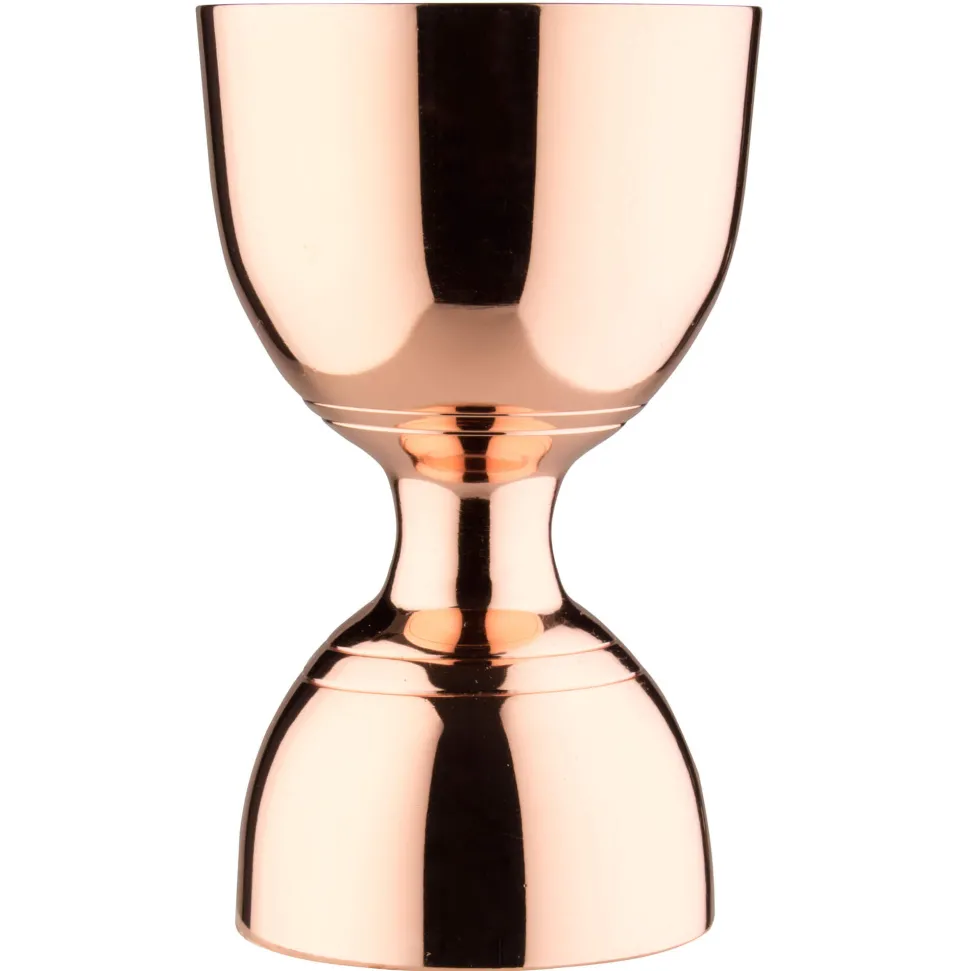 Bell-jigger / Doppelmessbecher, kupferfarben - Edelstahl (30/60ml)
