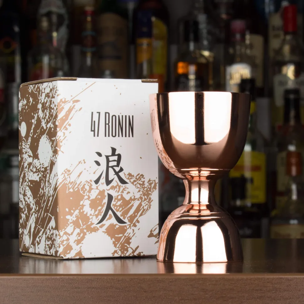 Bell-jigger / Doppelmessbecher, kupferfarben - Edelstahl (30/60ml)