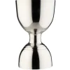 Bell-jigger / Doppelmessbecher, silberfarben - Edelstahl (30/60ml)