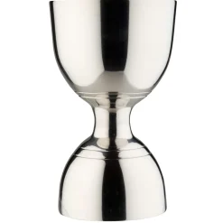 Bell-jigger / Doppelmessbecher, silberfarben - Edelstahl (30/60ml)