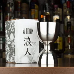 Bell-jigger / Doppelmessbecher, silberfarben - Edelstahl (30/60ml)