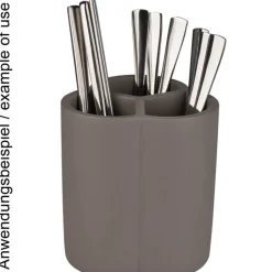 Besteckbehälter Beton, 3 Fächer - 14,6x13cm