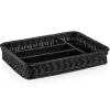 Besteckkorb Polypropylen schwarz - 40x30x6,5cm