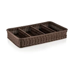 Besteckkorb Polypropylen braun - 53x32,5x9cm (GN 1/1)