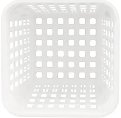Besteck-Spülkorb, PP Kunststoff weiß - 13,8x10,8cm