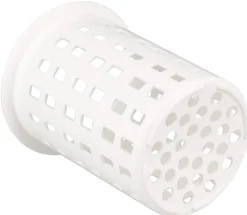 Besteck-Spülkorb rund, Kunststoff weiß - 11x13,5cm