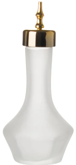 Bitterflasche satiniert, Prime Bar, Ausgießer goldfarben - 30ml