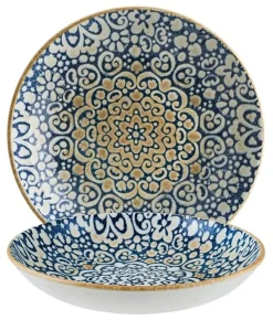 Bonna Alhambra Bloom Teller tief 23cm blau - 6 Stück