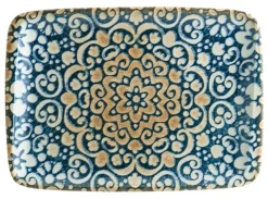 Bonna Alhambra Moove Platte 23x16cm blau - 12 Stück