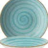 Bonna Aura Aqua Bloom Teller tief 23cm türkis - 6 Stück
