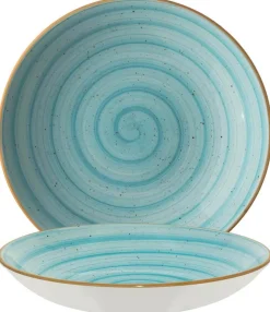 Bonna Aura Aqua Bloom Teller tief 23cm türkis - 6 Stück