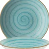 Bonna Aura Aqua Bloom Teller tief 28cm türkis - 6 Stück