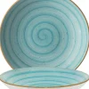 Bonna Aura Aqua Bloom Teller tief 25cm türkis - 6 Stück