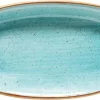 Bonna Aura Aqua Gourmet Platte oval 24x14cm türkis - 12 Stück
