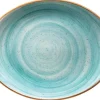 Bonna Aura Aqua Moove Platte oval 31x24cm türkis - 6 Stück
