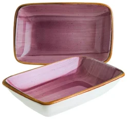 Bonna Aura Blackberry Moove Rechteckschale 16x9cm lila - 12 Stück