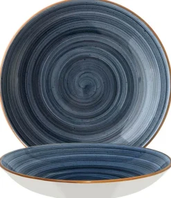 Bonna Aura Dusk Bloom Teller tief 23cm blau - 6 Stück