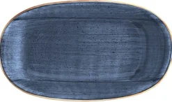 Bonna Aura Dusk Gourmet Platte oval 24x14cm blau - 12 Stück