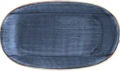 Bonna Aura Dusk Gourmet Platte oval 19x11cm blau - 12 Stück