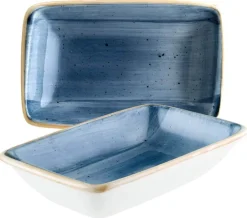 Bonna Aura Dusk Moove Rechteckschale 16x9cm blau - 12 Stück