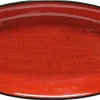 Bonna Aura Passion Gourmet Platte oval 34x19cm rot - 6 Stück