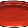 Bonna Aura Passion Gourmet Platte oval 19x11cm rot - 12 Stück