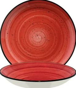 Bonna Aura Passion Gourmet Teller tief 20cm rot - 12 Stück