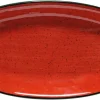 Bonna Aura Passion Gourmet Platte oval 24x14cm rot - 12 Stück