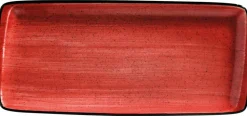 Bonna Aura Passion Moove Platte 34x16cm rot - 12 Stück