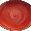 Bonna Aura Passion Moove Platte oval 31x24cm rot - 6 Stück