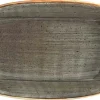 Bonna Aura Space Gourmet Platte oval 34x19cm grau - 6 Stück