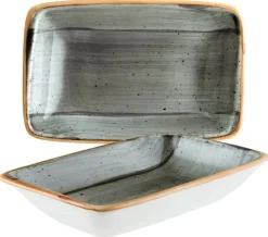 Bonna Aura Space Moove Rechteckschale 16x9cm grau - 12 Stück